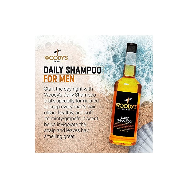 Woody's Daily Shampoo for Men, 33.8 oz.