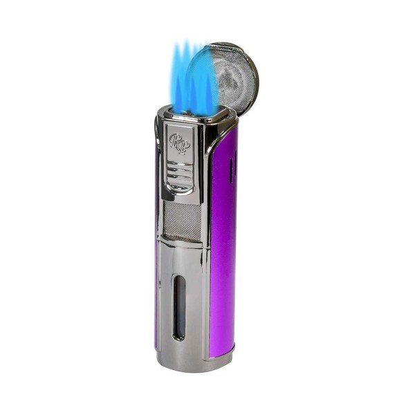 Rocky Patel Envoy 5 Torch Lighter - Gunmetal and Purple
