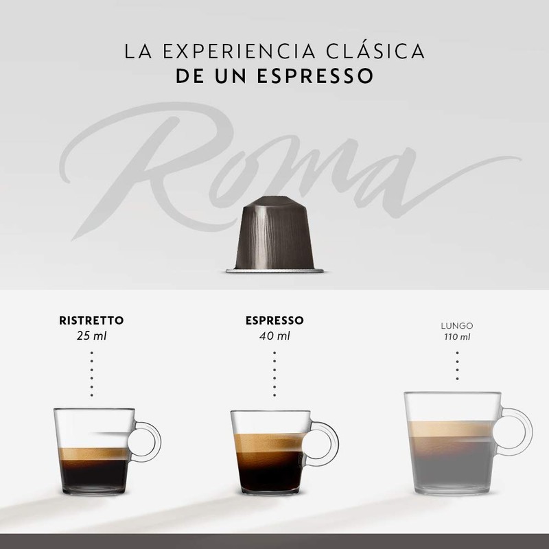 Nespresso, Café Ispirazione Roma, Paquete de 50 cápsulas de Sistema