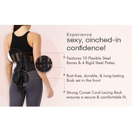 SHOP-INN 1 Waist Training Corset For Women-Waist Cincher Underbust-Body Shaper-Wait Trainer Corset Shapewear