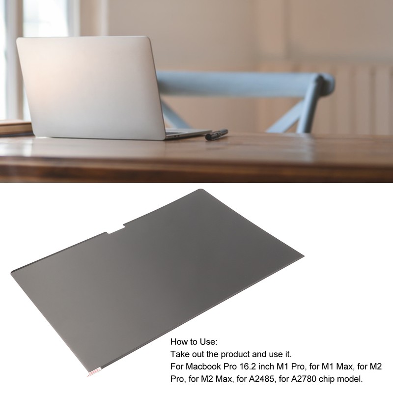 Computer Screen Filter 16.2in PET Magnetic Removable Blue Light Blocking