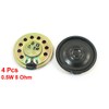 4Pcs 0.5W 8 Ohm 28mm Dia Mini Metal Inside Magnet