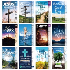 BLSUREFYX 240 PCS Gospel Tract Card 3.5 x 2 Inches 12 Styles