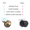 Homend 4-Pack Antique Copper Ball Caster for Sofa Furniture,Bench &
