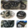 Unbranded Titanium 2" 10M Exhaust Header Heat Wrap Trap Motorcycle