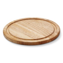 Continenta Round Board with Groove, Wood Light Brown, One Size