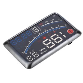 Car Head Up Display, Universal HUD Head Up Display MPH/KM/H Speed Limit Warning Plug & Play