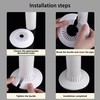 INDPROD Flange Pipe Cover Decoration, Fit 0.39"to 1.14" Outer Diameter