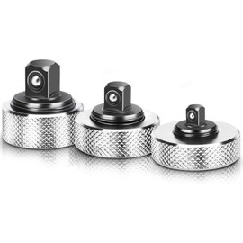 Finger Ratchet Thumb Ratchet, 3-Piece Mini Ratchet Reversible Ratchet Hand Ratchet 1/2 Inch, 3/8 Inch, 1/4 Inch, Diameter 38 mm, CW CCW Reversible Thumb Wheel Ratchet Palms Ratchet Wrench Set for Tight Places