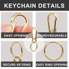 Keychain Keyring Set for Men Women Classic Metal Home Car