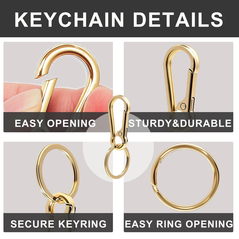 Keychain Keyring Set for Men Women Classic Metal Home Car