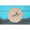 Whitehall Products Crab Sealife Clock, Limestone