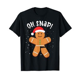 Gingerbread Man Oh Snap Christmas Cookie Costume Baking Team T-Shirt