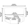 ULTICOR Corner Wedge Seat Cover for L Shape Recliner Couch