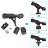 Fishing Boat Rods Holder with Large Clamp Opening Adjustable 360