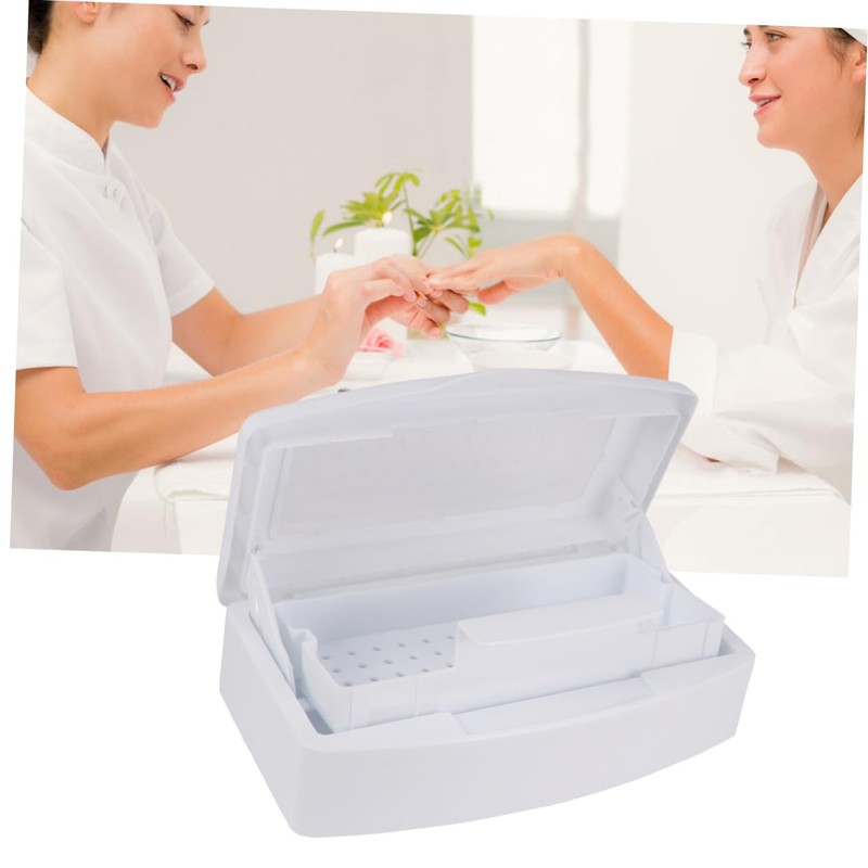 Baluue Nail Tool Sterilizer Box Lid Manicure Pedicure Case for