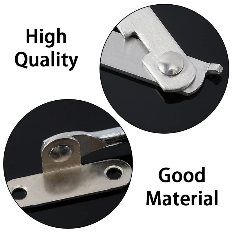 4 Pcs Furniture Cupboard Rotatable Folding Lid Support Hinges Close