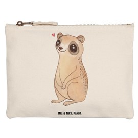 Mr. & Mrs. Panda Plumplori Happy Make-Up Bag, White, Hand Drawn