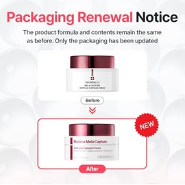 CENTELLIAN 24 Madeca Mela Capture Ampolla Capsule Cream | Hidratante facial iluminadora y antienvejecimiento con péptidos y centella asiática, crema c
