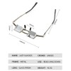 Lazy Glasses Prism Glasses for Lying Down Reading，Alloy Frame Horizontal