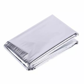 Unbranded Emergency Blanket Shelter Signal Thermal Survival Safety Insulating Mylar Heat - 51In*82In
