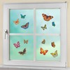 WENKO Window Decoration Butterflies 13-Piece Set Plastic 35 x 35