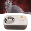 Cat Water Fountain Food Bowl High Capacity Quiet 2 In