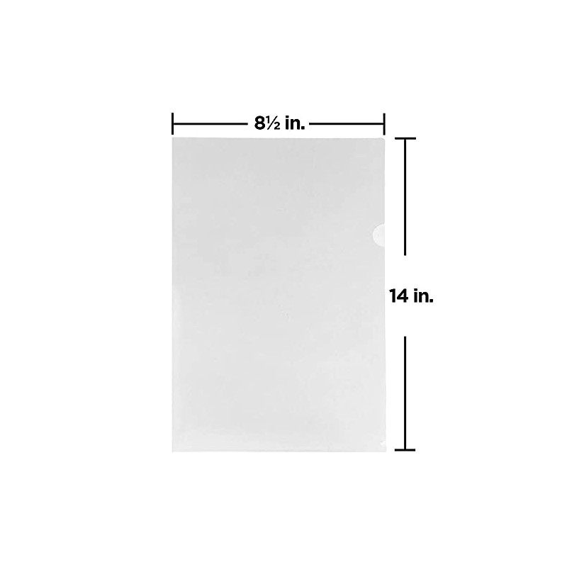 JAM PAPER Plastic Sleeves - Legal Size - 9 x