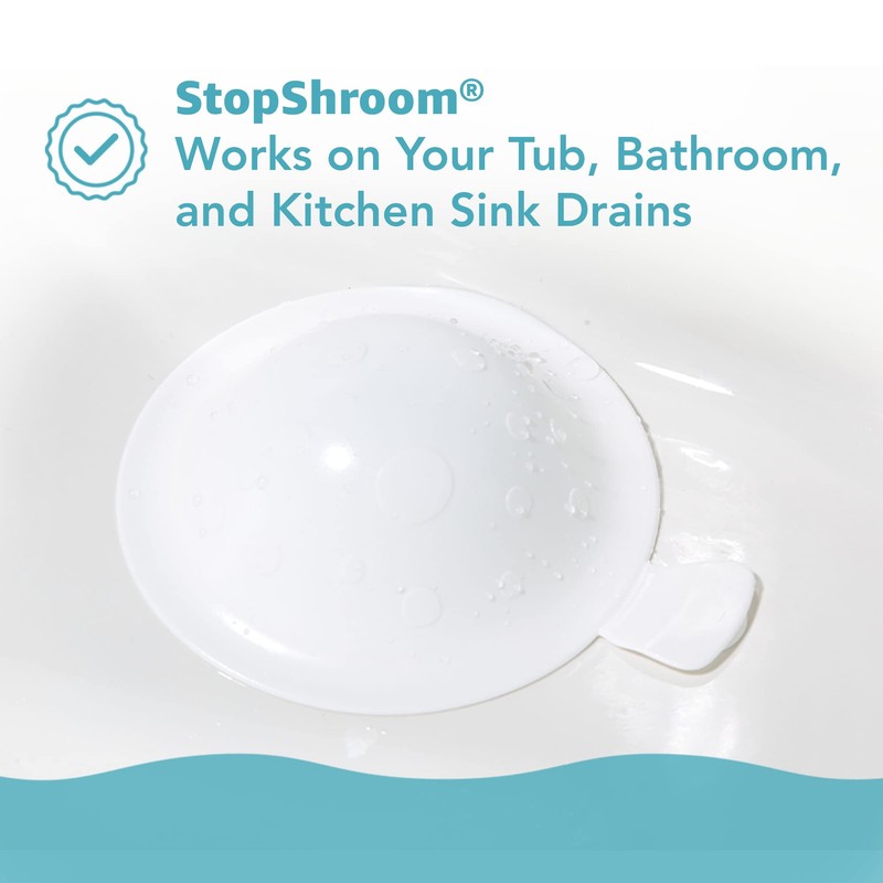 StopShroom The Ultimate Universal Drain Stopper Plug for Bathtub, Bathroom,