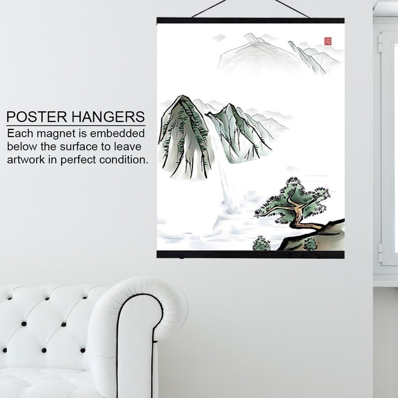 Modern Magnetic Sawdust Photo Picture Frame DIY Poster Scroll Prints
