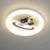 Skyblaze Astronaut Light Fixture, Round Ceiling Fixture for Kids Room,