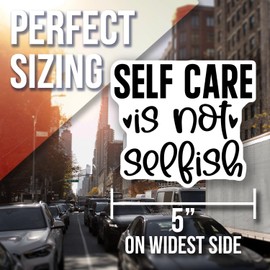 Self Care Magnet - Self Care is Not Selfish Fridge Magnet - Inspirational Magnet - Motivational Words Magnet - Positive Quote Gift - Car Magnet AAMT1442