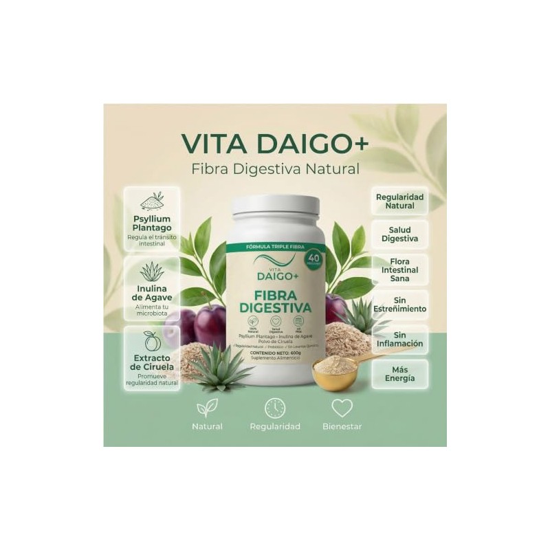Fibra Digestiva 100% Natural - 600g