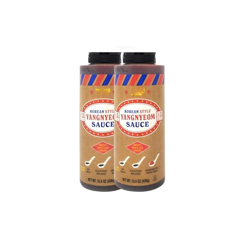 Korean Style Yangnyeom Sauce 15.5oz/439g (Pack of 2)