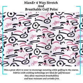 NianEr Mens Cool Crazy Funny Hawaiian Graphic Golf Hole Printed Golf Polo Shirts Summer Casual Work Stretchy Dry Fit Short Sleeve Performance Sweat Moisture Wicking Novelty Fun Athletic Sport 2