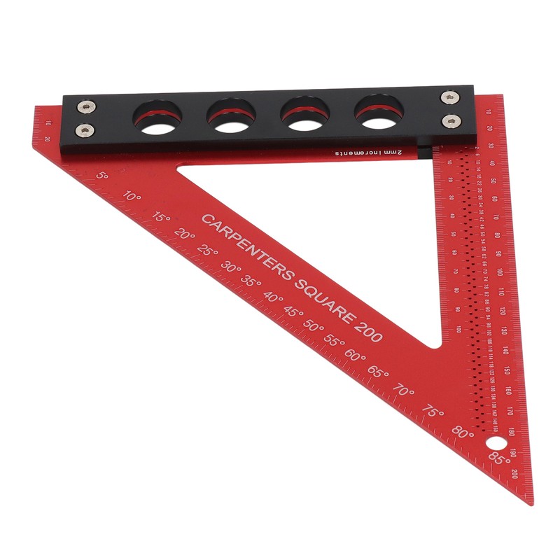 Carpenter Square Precise Aluminum Alloy Multifunctional Woodworking Scribe Ruler Square