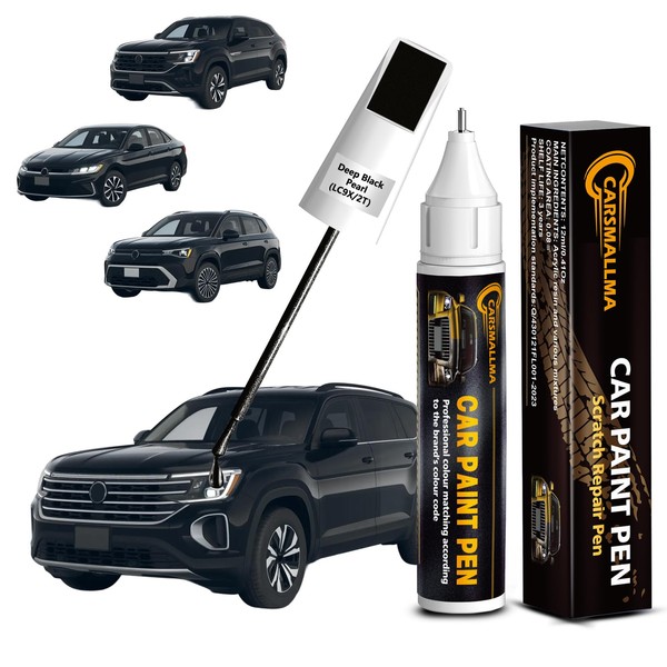 carsmallma LC9X/2T Deep Black Pearl Car Touch Up Paint for