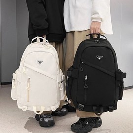 Men's Backpack New School School Women's Backpack Men's Backpack Good Men's Backpack Storage Capacity Big Size women white