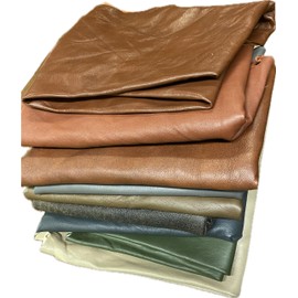 REED Full Grain Soft Sheep Skin Leather Remnants, Assorted Colors, for Crafts, Jewelry, Journal Making (1, Pounds)