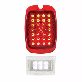 United Pacific Sequential Tail Light Lens For 1937-38 Chevy Car & 1940-53 Chevy Truck - Driver