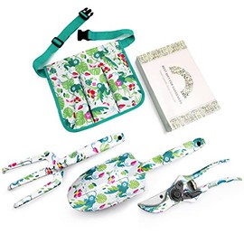 Altdorff Gardening Gifts for Women,3 PCS Floral Print Gardening Tools Include Hand Rake,Pruner and Trowel, Exquisite Packaging Garden Gifts for Mom and Ladies