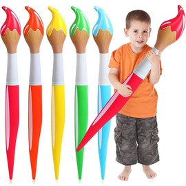 5 Stück Aufblasbare Malpinsel Luftballons,105cm AufblasbareMalpinsel Ballon,für Klassenzimmer Einschulung Deko,Geburtstagsparty Dekorationen (Malpinsel)
