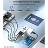Universal Travel Adapter, RIOZIOZIOZ GaN III Worldwide Portable Adaptor with