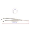 Aoje Link Curved Stainless Steel Tweezers 2pcs Silver
