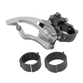 Sun Race Front Derailleur 9 Speed 28.6/34.90mm D/Pull Triple FDM-96 Black/Chrome