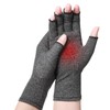 Bamboo Compression Arthritis Gloves for Men & Women - Fingerless