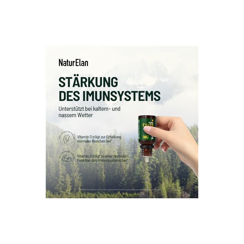 Vitamin D3 K2 drops 1000 IU