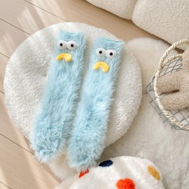TFTSR Crazy Funny Fuzzy Silly Socks for Kids Women,Girls Fluffy Slipper Novelty Fun Socks,Boy Men Cute Cozy Soft Animal Socks