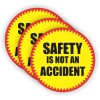 Unbranded/Generic 3pcs - Safety is not an Accident Hard Hat