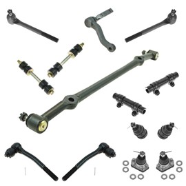 TRQ 14 Piece Steering & Suspension Kit Tie Rods Ball Joints Idler Arm Center Link